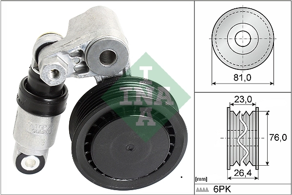 Belt Tensioner, V-ribbed belt
